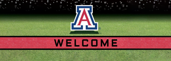 University of Arizona block A logo above welcome banner.